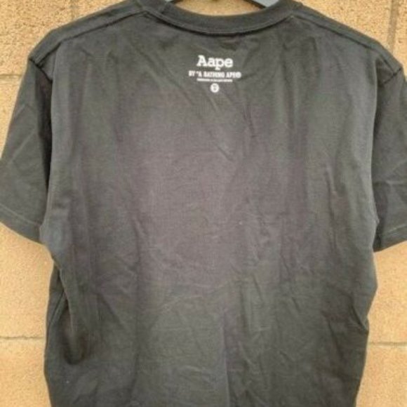 Men's Aape by Bathing Ape Tee in Black - Size Large - Picture 3 of 5